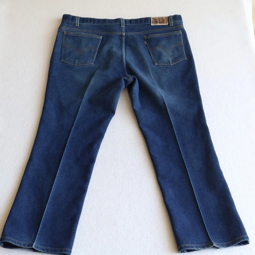 Vintage Levis Brown Tag Jeans Men 42x30 (fits 40x 29) Blue Denim Straight Leg 90